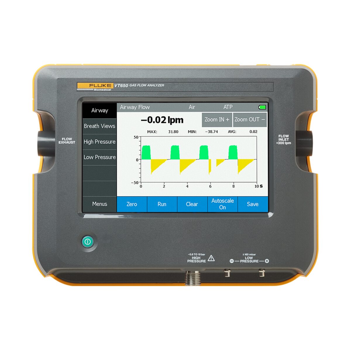 VT650 Analisador de Fluxo de Gás Testador de Ventilador
