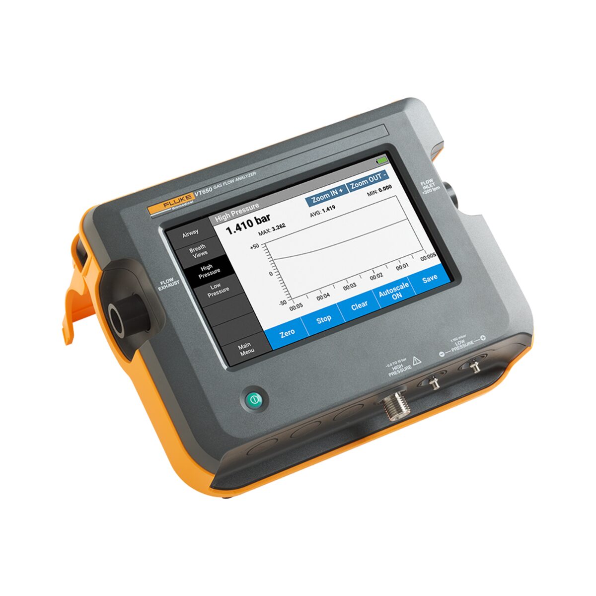 VT650 Analisador de Fluxo de Gás Testador de Ventilador