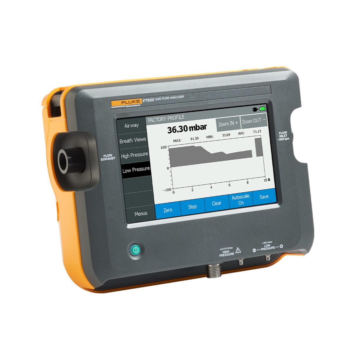 VT650 Analisador de Fluxo de Gás Testador de Ventilador