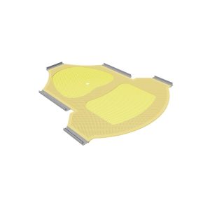 Máscara híbrida de 5 pontos para cabeça, pescoço e ombros com orifício nasal, reforçada com Nanor de 1,2 mm micro plus